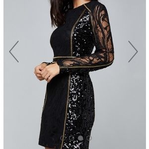 Bebe sequin sheath dress